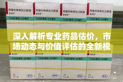 芜湖深入解析专业药品估价，市场动态与价值评估的全新视角
