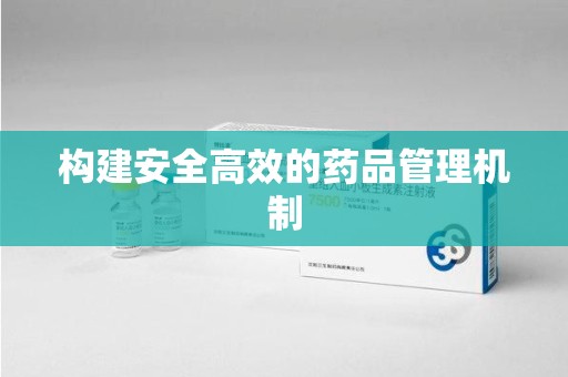 芜湖构建安全高效的药品管理机制